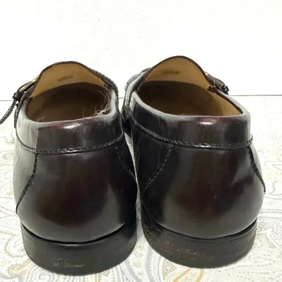 COLE HAAN City Penny Loafer Kiltie Oxfords Cordovan Leather Men Shoe Sz 12B