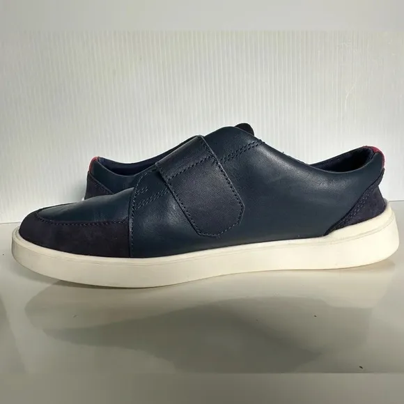 Cole Haan Grand Crosscourt Monk Strap City Sneakers Blue Suede &amp; Leather Size 9