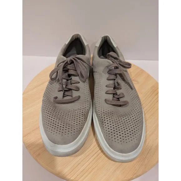 Cole Haan GrandPro Rally Laser Cut Casual Sneakers Mens 11.5 M Nubuck Suede Gray