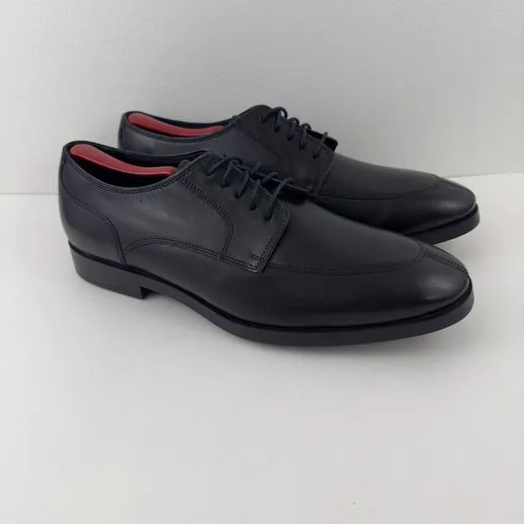 Cole Haan lace up black leather oxfords
