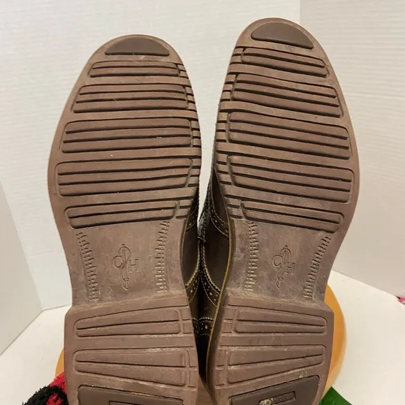 Cole Haan Leather Wing Tip Laced Oxfords