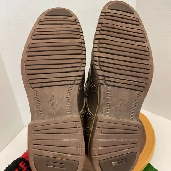 Cole Haan Leather Wing Tip Laced Oxfords