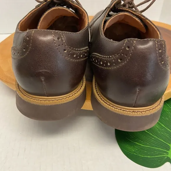 Cole Haan Leather Wing Tip Laced Oxfords
