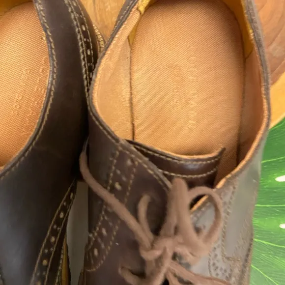 Cole Haan Leather Wing Tip Laced Oxfords