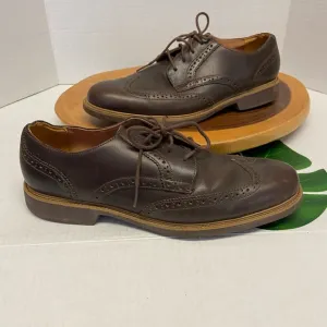 Cole Haan Leather Wing Tip Laced Oxfords