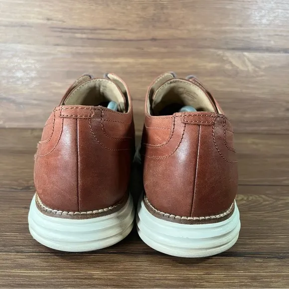 COLE HAAN LUNARGRAND Brown Leather Wingtips Oxfords Sneakers Men’s Size 12 Shoes