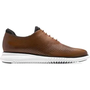 Cole Haan Mens 2 Zerogrand Tan Leather Lace Up Sneaker Oxfords Shoes NWOB