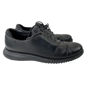 Cole Haan Men's 2.ZeroGrand Black Leather Laser Cut Oxfords Sz 11.5M (C23832)