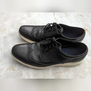 Cole Haan Mens black &amp; white Men's Leather Casual  Oxfords Size 10 M