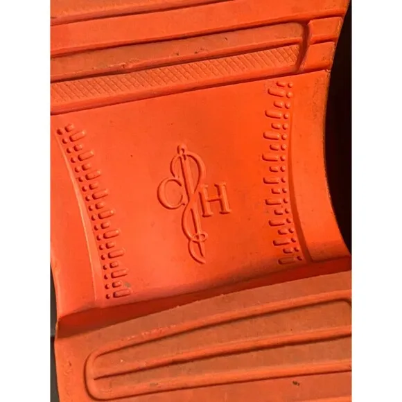 COLE HAAN Mens BROWN ORANGE Wing Tip Great Jones Oxford Shoes Leather Size 9M