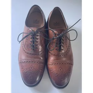 Cole Haan Men's Kneeland Brogue Cap Toe Oxford British Tan Style C29534 6D