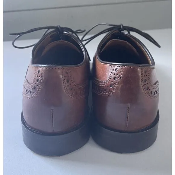 Cole Haan Men's Kneeland Brogue Cap Toe Oxford British Tan Style C29534 6D