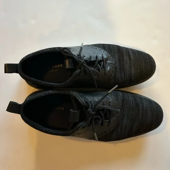 Cole Haan Men’s Mixed Media Black Oxford Dress Shoes