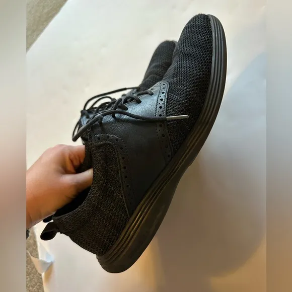Cole Haan Men’s Mixed Media Black Oxford Dress Shoes