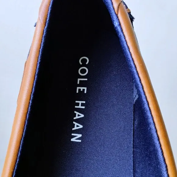 Cole Haan Men's Nantucket 2.0 Penny Canvas Loafer in Classic Navy Blazer Color