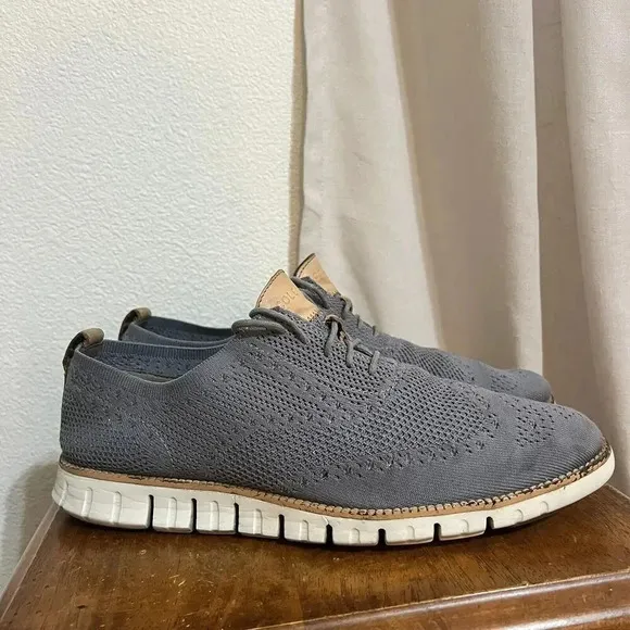 Cole Haan Mens Sz 11.5 M 2.ZERØGRAND Oxford Dress Shoe Stitchlite Blue NO INSOLE