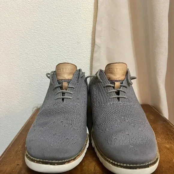 Cole Haan Mens Sz 11.5 M 2.ZERØGRAND Oxford Dress Shoe Stitchlite Blue NO INSOLE