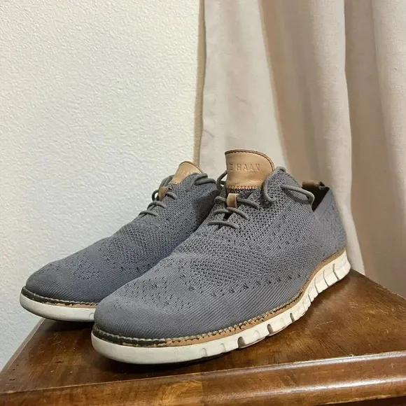 Cole Haan Mens Sz 11.5 M 2.ZERØGRAND Oxford Dress Shoe Stitchlite Blue NO INSOLE