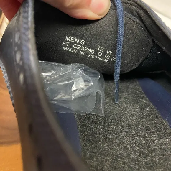Cole Haan navy Blue Leather Oxfords