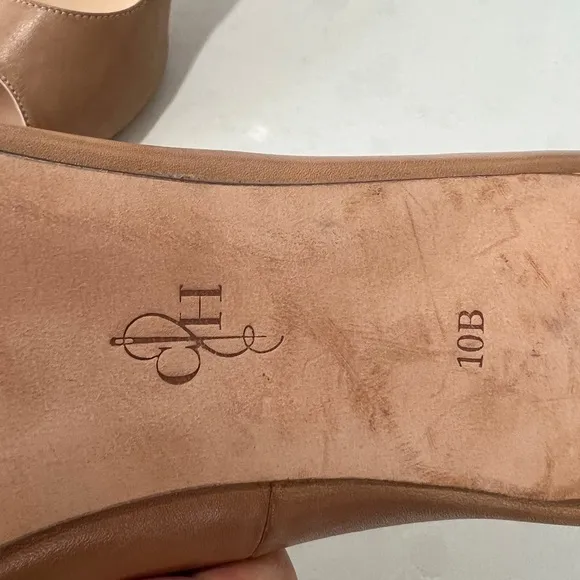Cole Haan Open Toe Leather Heels