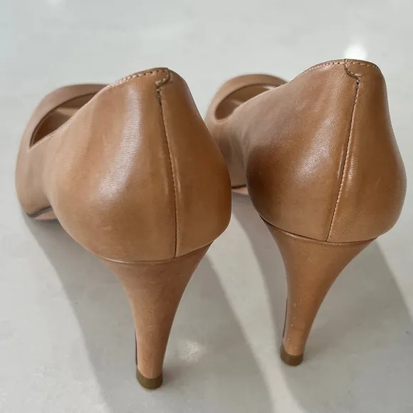Cole Haan Open Toe Leather Heels