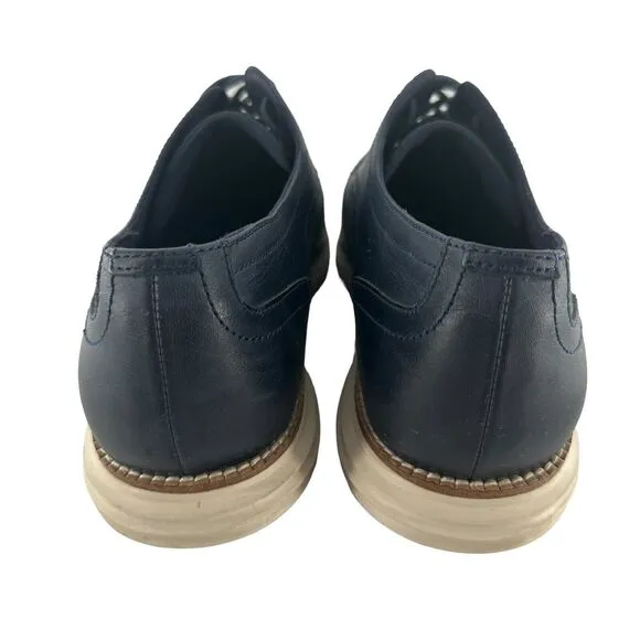 Cole Haan Shoes Mens 11M Blue Leather Oxfords OriginalGrand Wingtip Classic