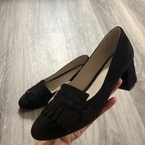 Cole Haan Signature Women’s Suede Mabel Grand Pump in Black Business casual 9B