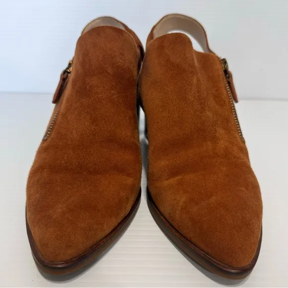 Cole Haan Vicky Tan Suede Leather Booties Size 8