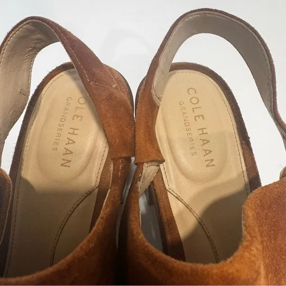 Cole Haan Vicky Tan Suede Leather Booties Size 8