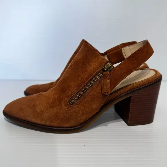 Cole Haan Vicky Tan Suede Leather Booties Size 8