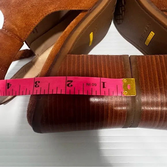 Cole Haan Vicky Tan Suede Leather Booties Size 8