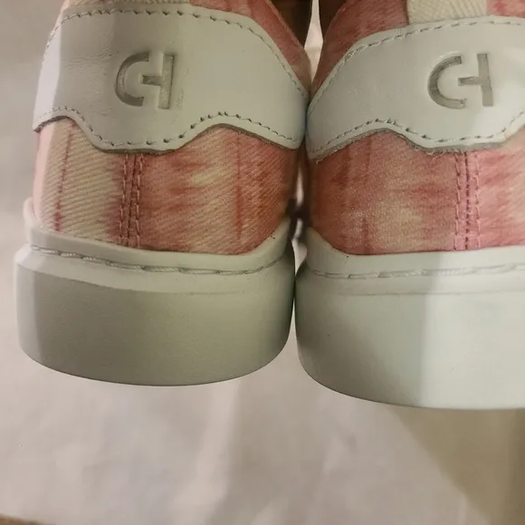 Cole Haan Women's Grandpro Rally Canvas Court Sneakers in Pink Ikat Print Sz10.5