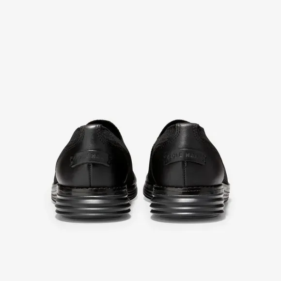 Cole Haan Women's OriginalGrand Cloudfeel Meridian Loafer Black Knit Slip-On 5.5