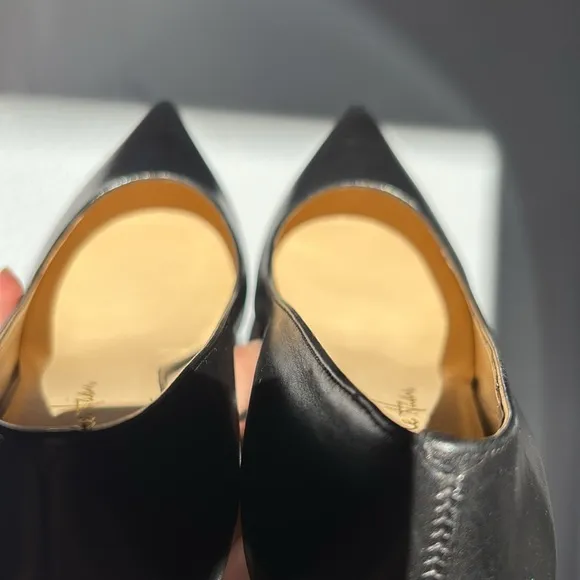 Cole Haan X Nike Air size 8AA 3” black leather pointy toe heels