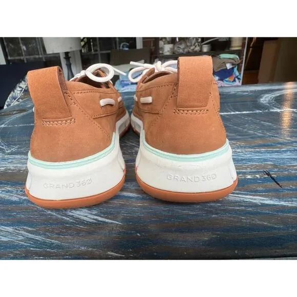 Cole Haan Zerogrand Regatta Boat shoe, Womens size 9, Tan, NWOT