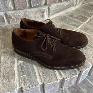 Colter Creek by HS Trask Men’s Chocolate Brown Suede Leather Oxfords 10M