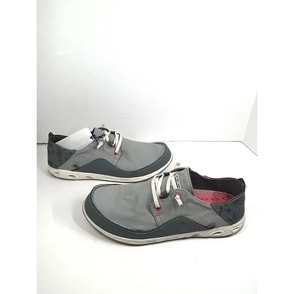 Columbia Men's PFG Bahama Vent Loco Relaxed Boat Shoes Grey Steel, Size 9 NEW