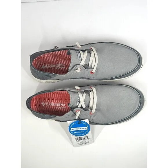 Columbia Men's PFG Bahama Vent Loco Relaxed Boat Shoes Grey Steel, Size 9 NEW