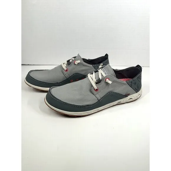 Columbia Men's PFG Bahama Vent Loco Relaxed Boat Shoes Grey Steel, Size 9 NEW