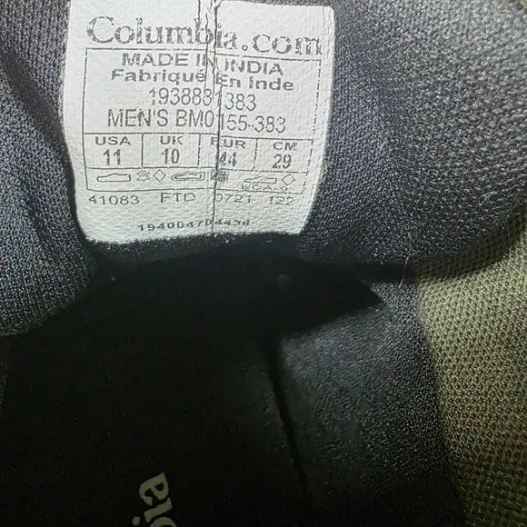 Columbia Waterproof Hiking Trail Shoes Lightweight Boots Mens Size 11