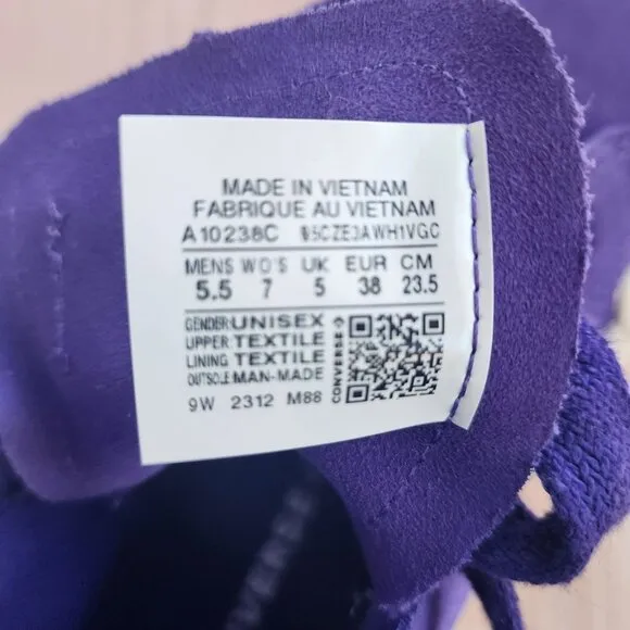 ⭐Converse Chuck Taylor All Star Cruise Sz 9 Women Shoes Purple Sneakers A10238C