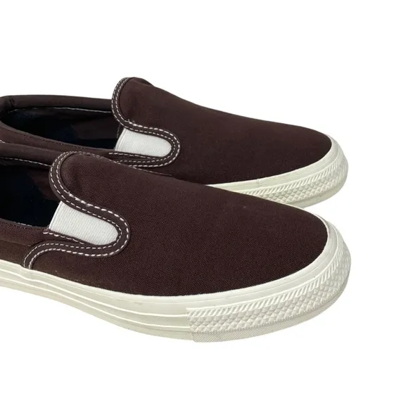 Converse Classic Slip On Low Top Canvas Brown Women's Sneakers Custom 171852C-BR