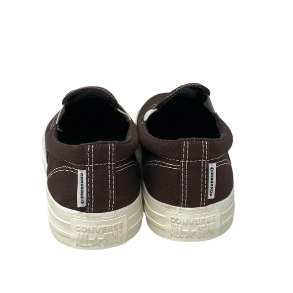Converse Classic Slip On Low Top Canvas Brown Women's Sneakers Custom 171852C-BR