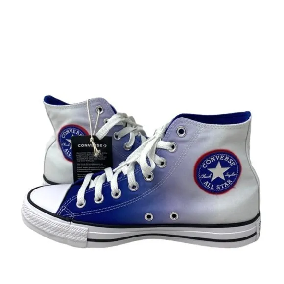 Converse Ctas High Top Shoes Canvas Sneaker For Women Blue White Skate A04167C