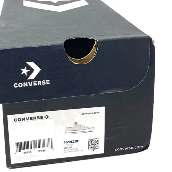Converse Ctas OX Low Top Shoes Skate Women's Size Sneakers Mouse Canvas 161423F