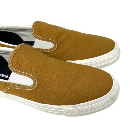 Converse Ctas Slip On Low Beige Brown Canvas Men’s Sneakers Custom 171852C-BrW