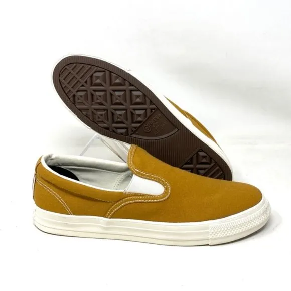 Converse Ctas Slip On Low Beige Brown Canvas Men’s Sneakers Custom 171852C-BrW