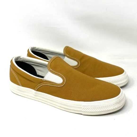 Converse Ctas Slip On Low Beige Brown Canvas Men’s Sneakers Custom 171852C-BrW