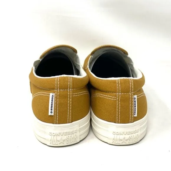Converse Ctas Slip On Low Beige Brown Canvas Men’s Sneakers Custom 171852C-BrW