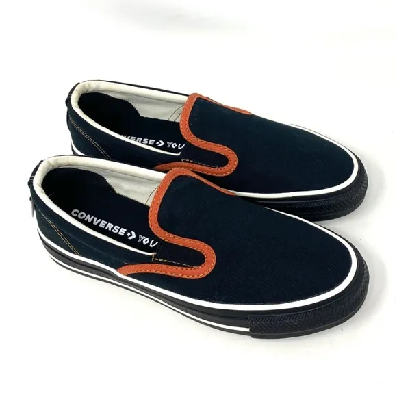Converse Ctas Slip On Low Top Canvas Black Women Sneakers Custom 171852C-BLKORG